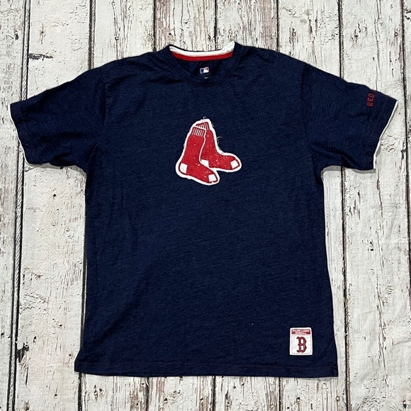Boston Redsox MLB Baseball Stitched Retro Sports Boston New England Tshirt - Picture 1 of 7
